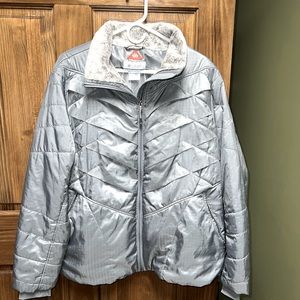 Women’s Columbia Omni-Heat Jacket/Coat Size 2X Gray/Silver Shine Look